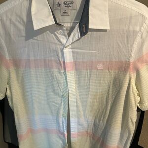 Original Penguin Men's Multicolor Striped Shirt